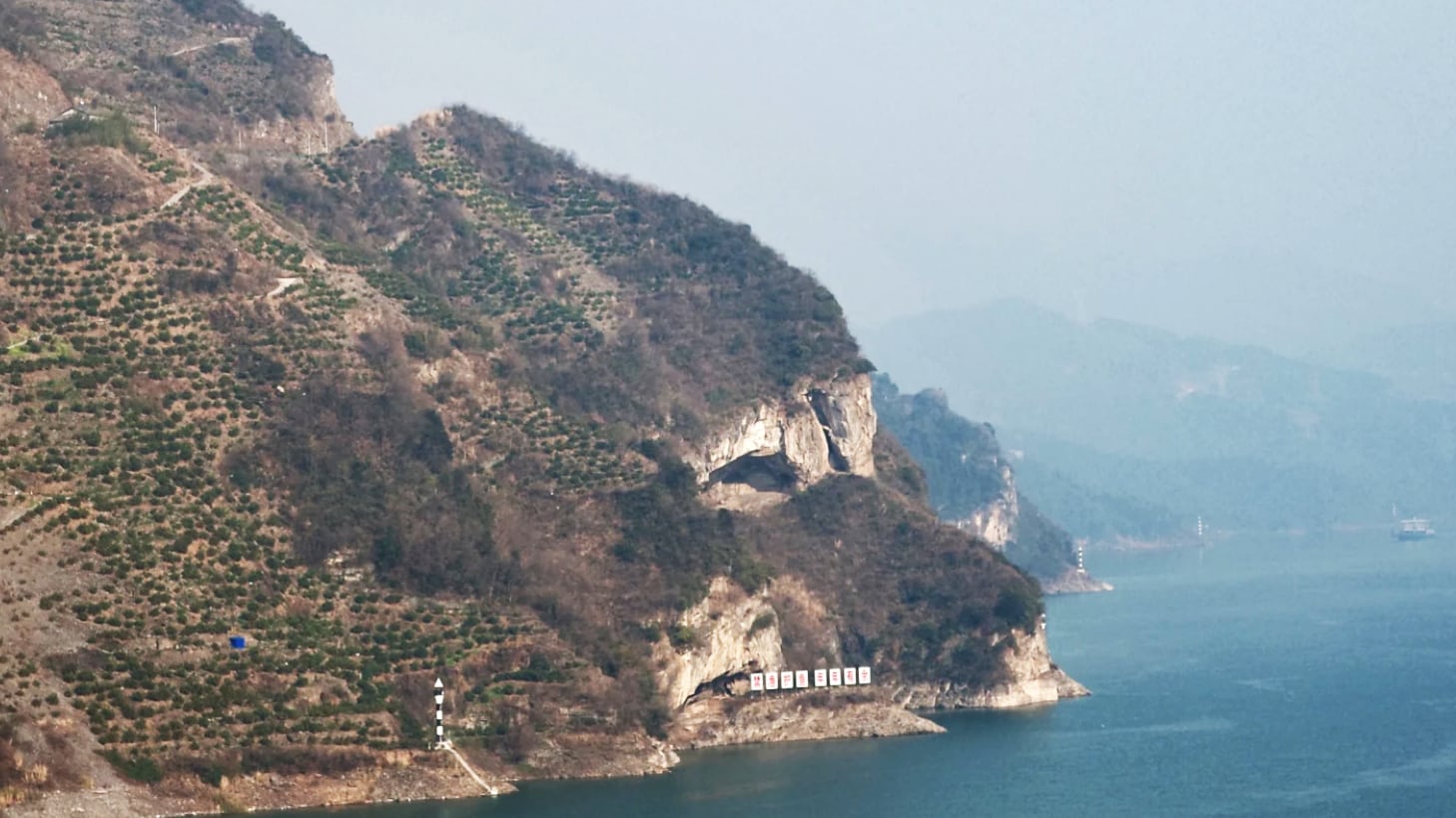 "Puppy Mountain" seen near Yichang City, China