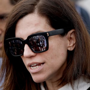 Rep. Nancy Mace (R-SC) speaks to reporters outside of the U.S. Capitol Building during a vote on legislation pertaining to TikTok on March 13, 2024 in Washington, DC.