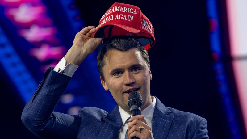 Charlie Kirk at AmericaFest 2024 conference.