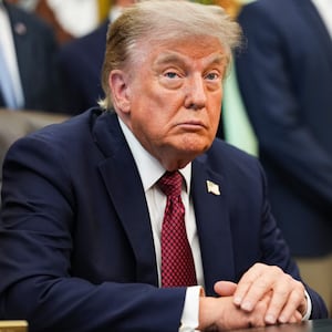 President Donald Trump during an appearance in the Oval Office of the White House on July 24, 2026 in Washington, DC.