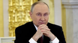 Russian President Vladimir Putin attends an annual meeting
