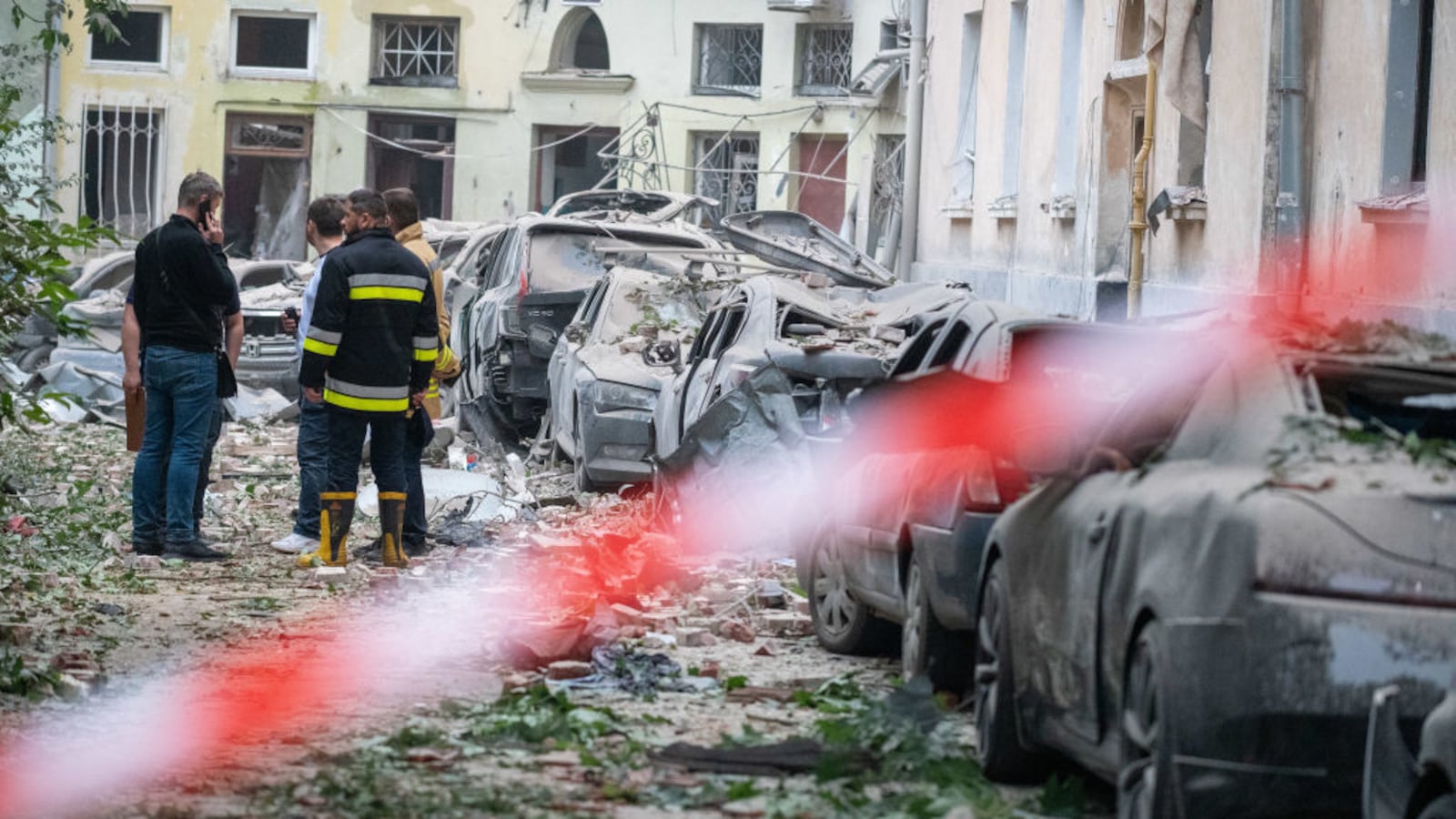 A Russian missile attack in Lviv in Ukraine left at least 4 dead, including a World War 2 survivor.