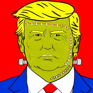 Donald Trump Frankenstein illustration