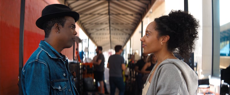 Chris Rock and Rosalind Eleazar in Misty Green.