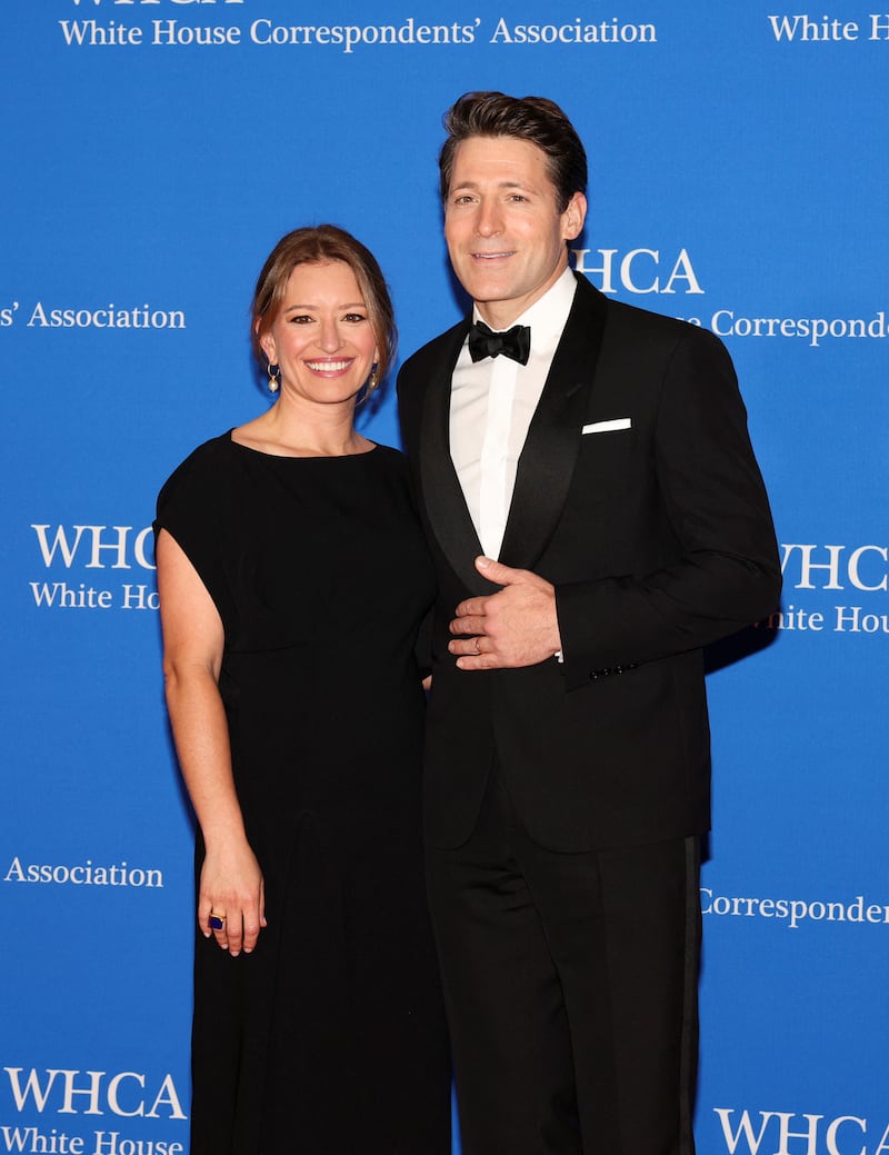 Dokoupil and wife Katy Tur of MS NOW at the 2023 White House Correspondents Dinner.