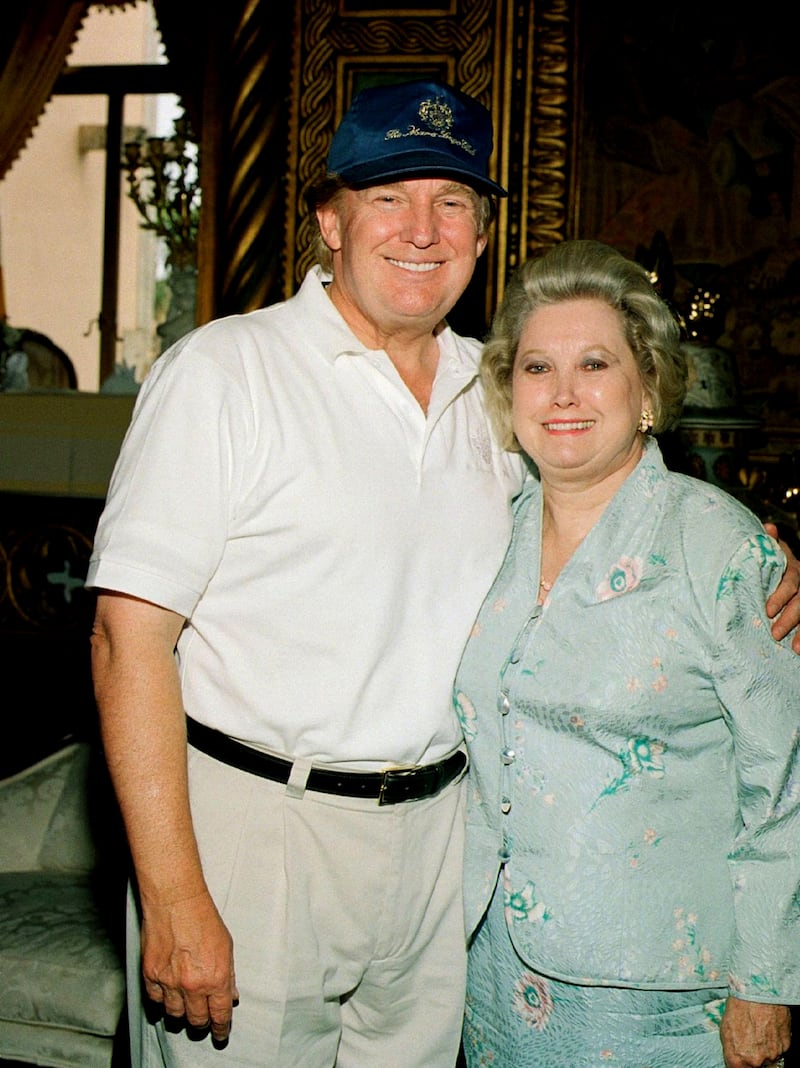 Donald Trump and his banker sister, Elizabeth Trump Grau, at Mar-a-Lago in 2005. Elizabeth is four years older than Donald.