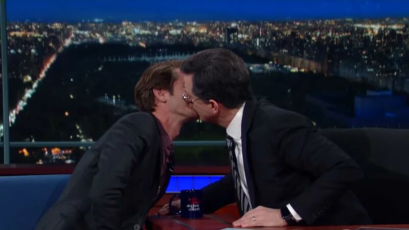 Stephen Colbert Andrew Garfield