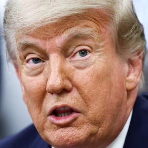 U.S. President Donald Trump speaks during an announcement with U.S. Environmental Protection Agency (EPA) Administrator Lee Zeldin (not pictured) in the Oval Office at the White House, in Washington, D.C., U.S., May 21, 2026. REUTERS/Kevin Lamarque