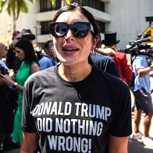 Laura Loomer, a right wing pundit and supporter of U.S. President Donald Trump