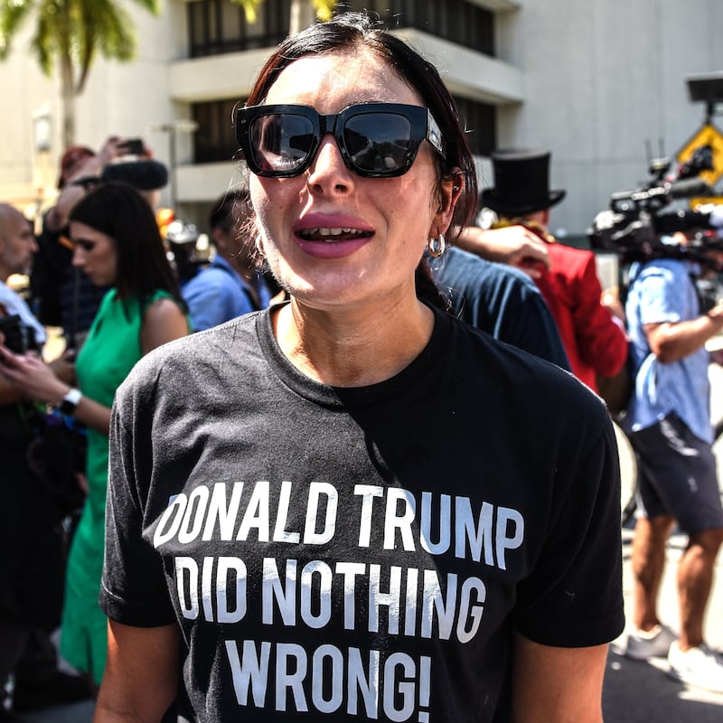 Laura Loomer, a right wing pundit and supporter of U.S. President Donald Trump
