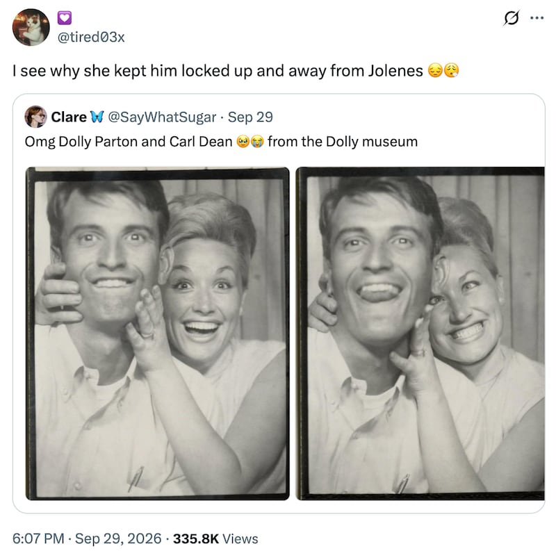 A screenshot of X