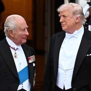 Queen Camilla, King Charles III, U.S. President Donald Trump, and First Lady Melania Trump