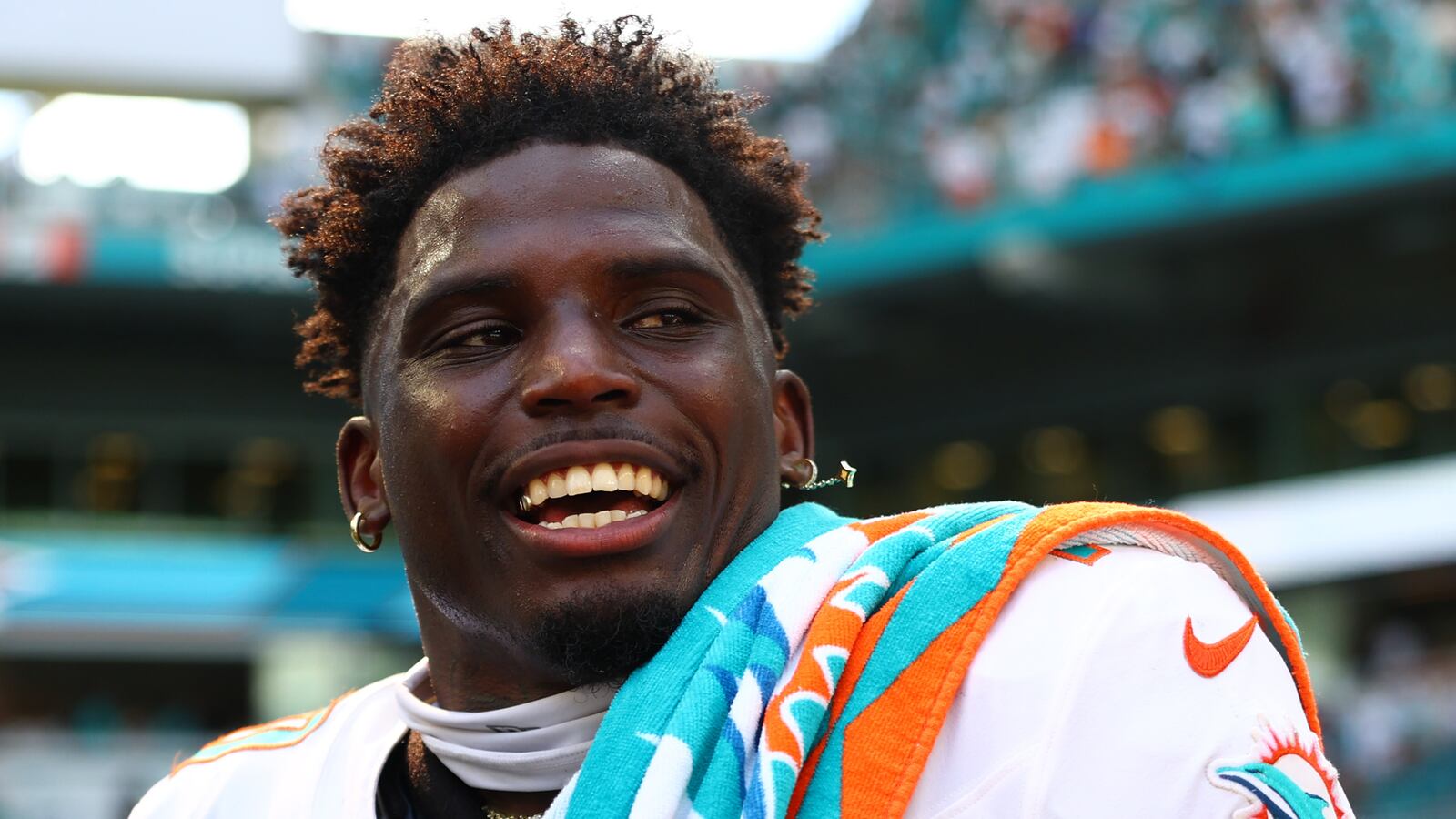 Tyreek Hill after a game against the Jacksonville Jaguars.