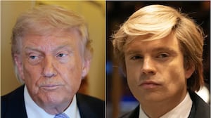 Donald Trump and Sebastian Stan