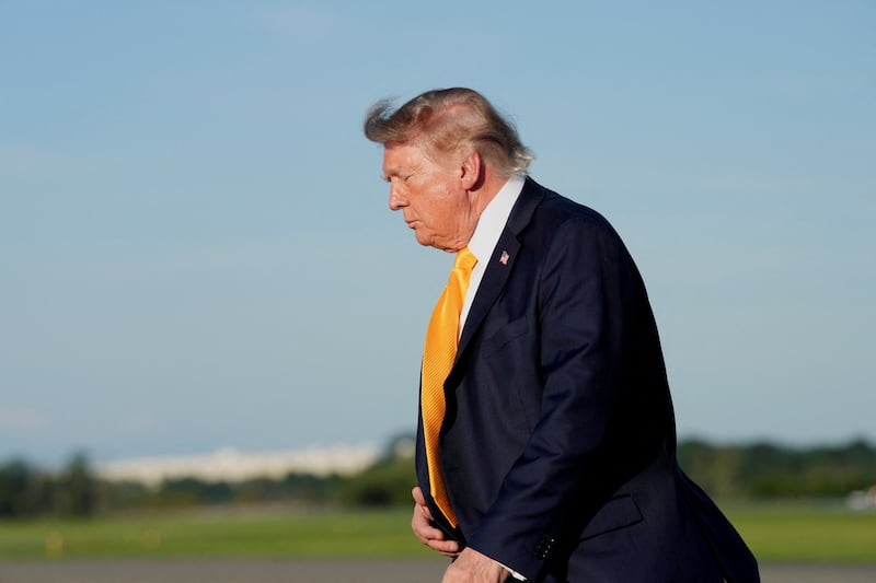 "What in the world is going on with Trump's hair?" asked one observer.
