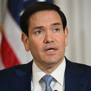 US Secretary of State Marco Rubio speaks during a meeting with Paraguay's Foreign Minister Ruben Ramirez Lezcano at the State Department in Washington, DC on December 15, 2025.