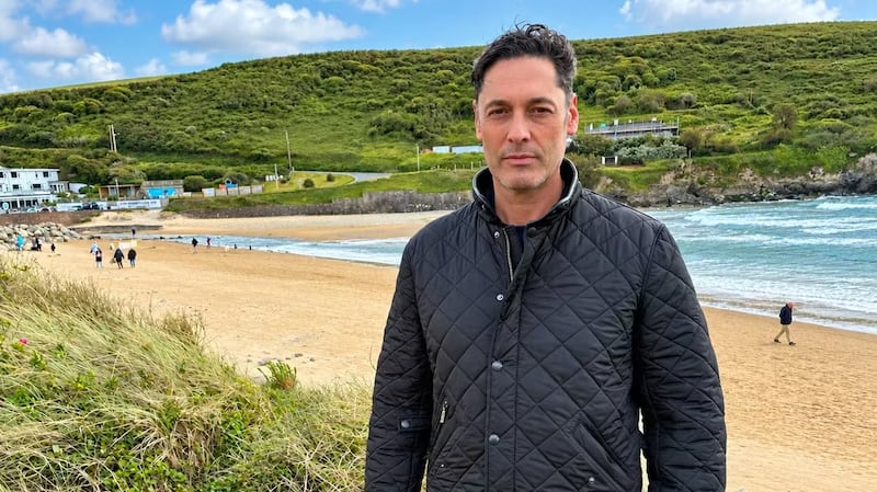 Simon Andriesz pictured on the English coast in May this year.