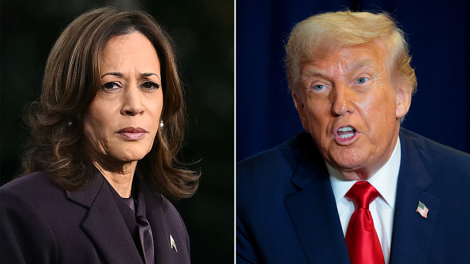 Kamala Harris and Donald Trump