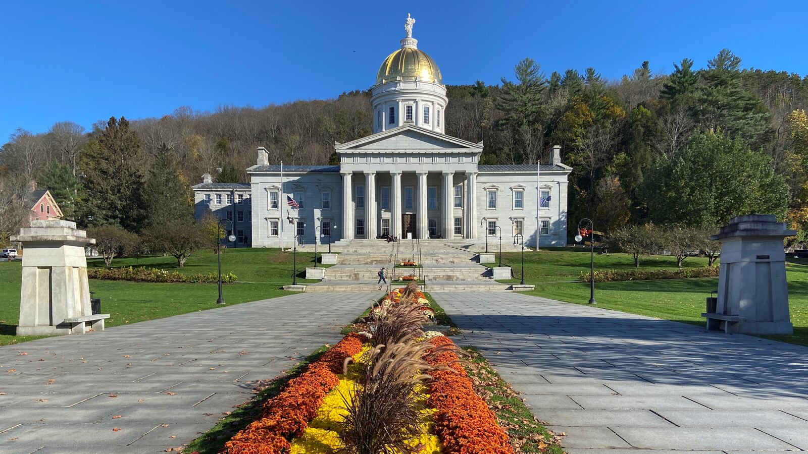 Exterior of the Vermont State Capitol in Montpelier, Vermont.
