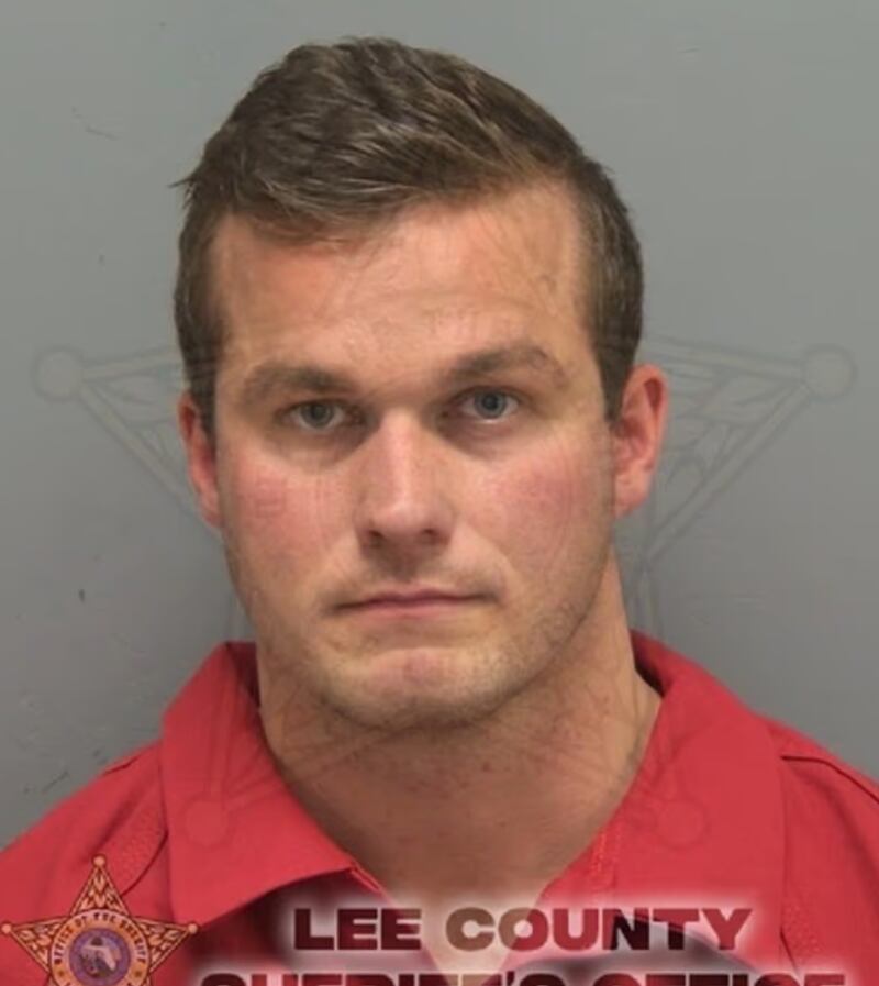 Cawthorn's mugshot from Lee County Sheriff's Office.