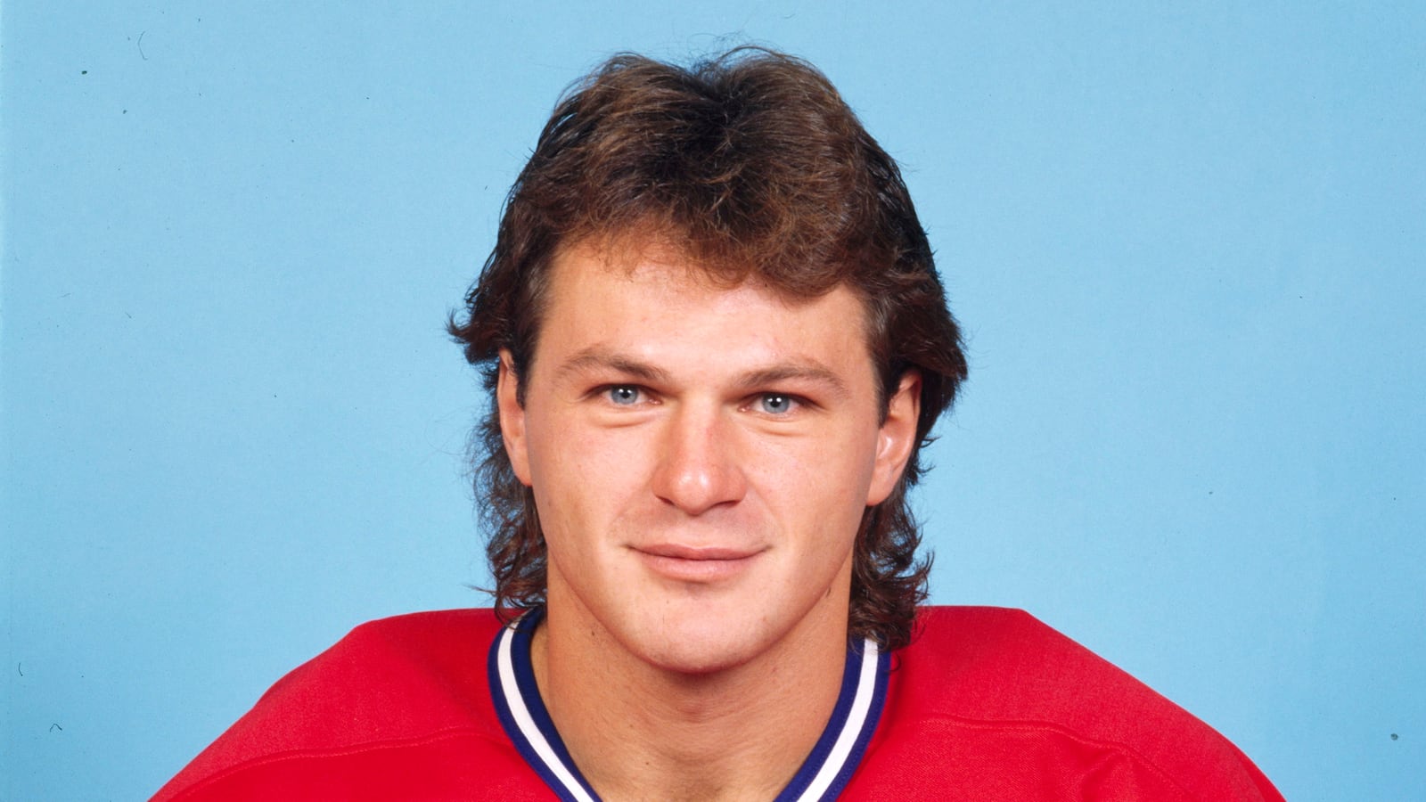 Claude Lemieux #32 of the Montreal Canadiens poses for a photo Circa 1980 at the Montreal Forum in Montreal, Quebec, Canada.