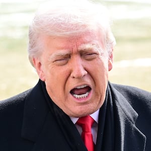 President Donald Trump speaks to reporters before departing the White House in Washington, United States, on January 27, 2026.