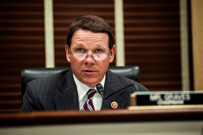 Rep. Sam Graves (R-MO) questions Principal Deputy IRS Commissioner Daniel Werfel at a hearing of the House Small Business Committee on "The Internal Revenue Service And Small Businesses: Ensuring Fair Treatment" in Washington July 17, 2013. REUTERS/James Lawler Duggan   (UNITED STATES - Tags: POLITICS BUSINESS)