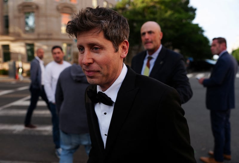 OpenAI CEO Sam Altman arrives for a state dinner held by US President Donald Trump and first lady Melania Trump for Chinese President Xi Jinping and his wife, Peng Liyuan, in Washington, D.C., US, September 24, 2026. REUTERS/Aaron Schwartz