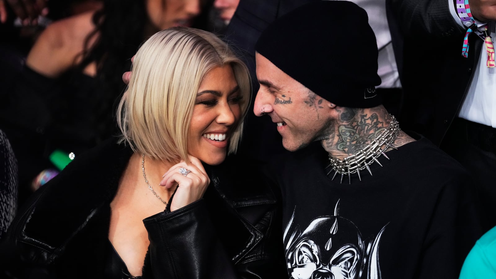 Kourtney Kardashian and Travis Barker.
