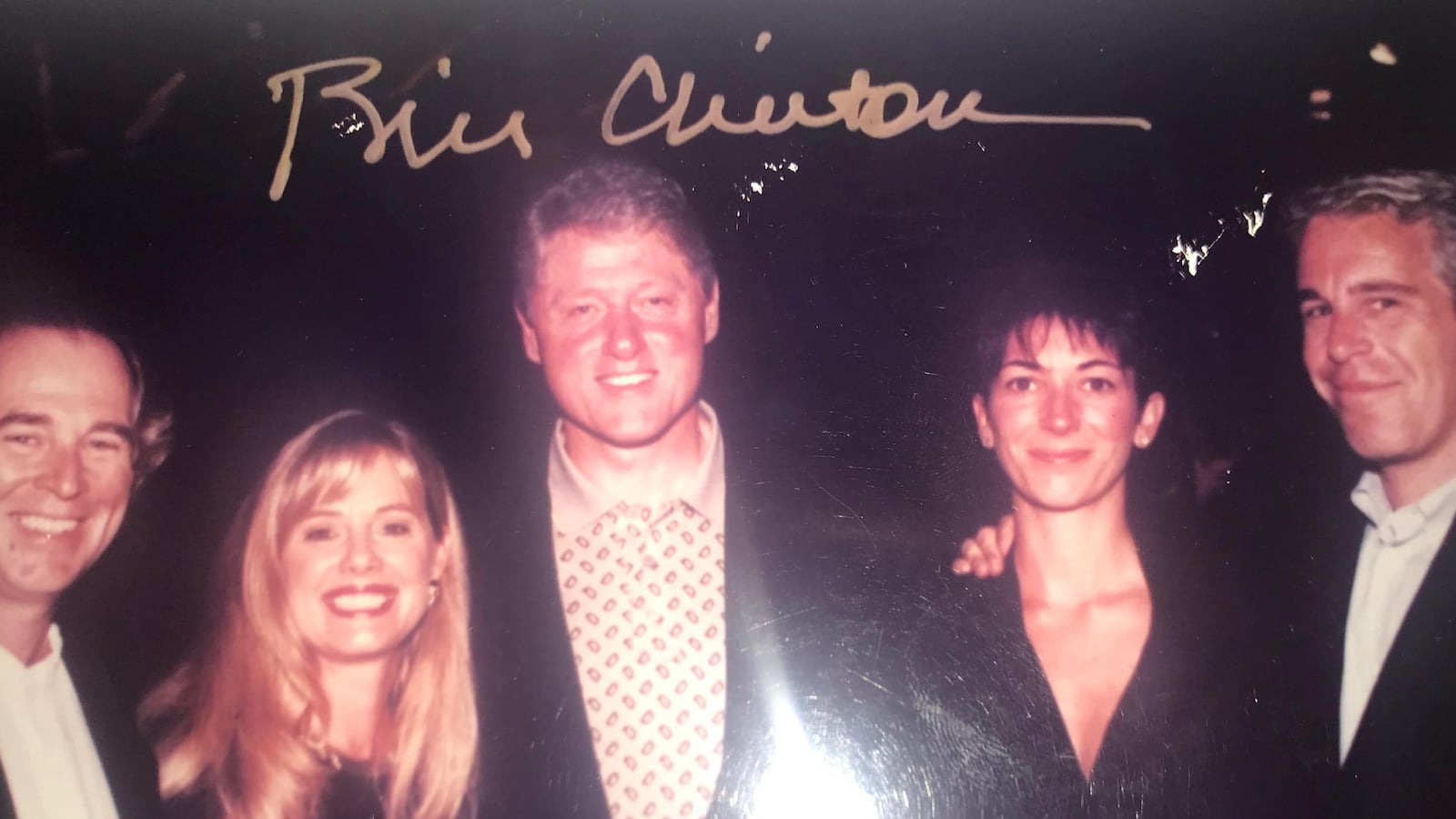 Bill Clinton, pictured with Ghislaine Maxwell and Jeffrey Epstein.