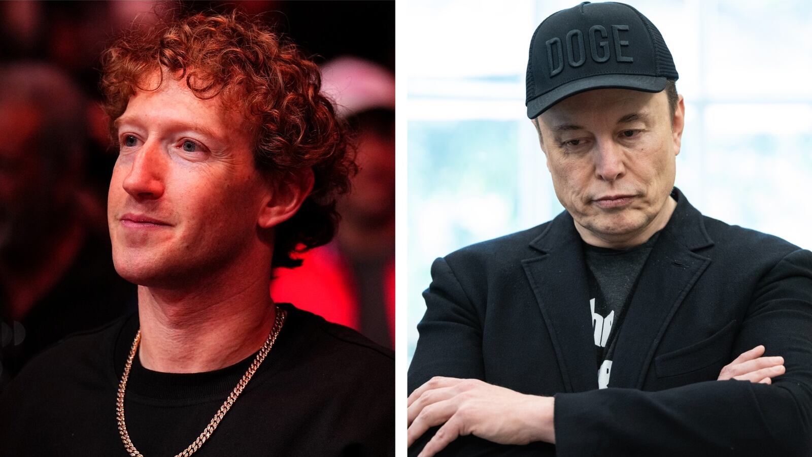 Mark Zuckerberg and Elon Musk.