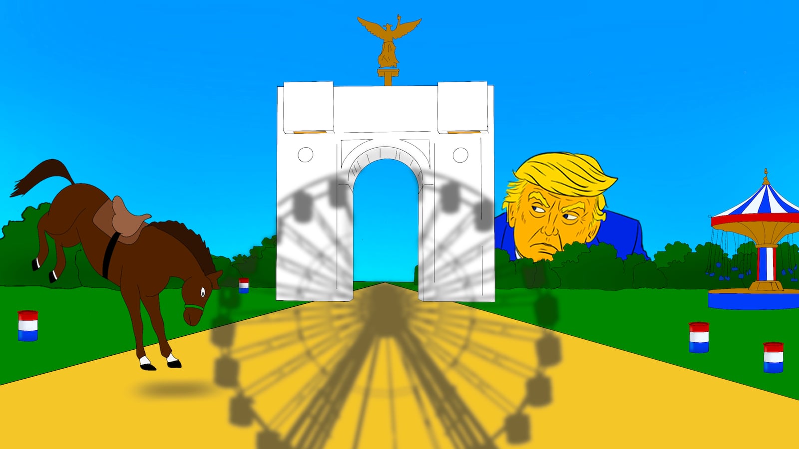 Donald Trump, Empty Fair illustration