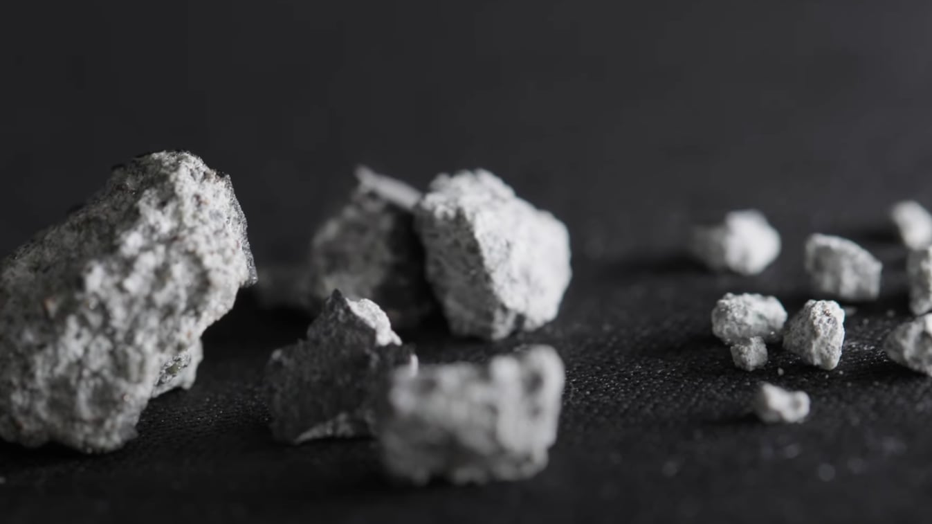 The McDonagh meteorite, which crashed through the roof of a house in Georgia.