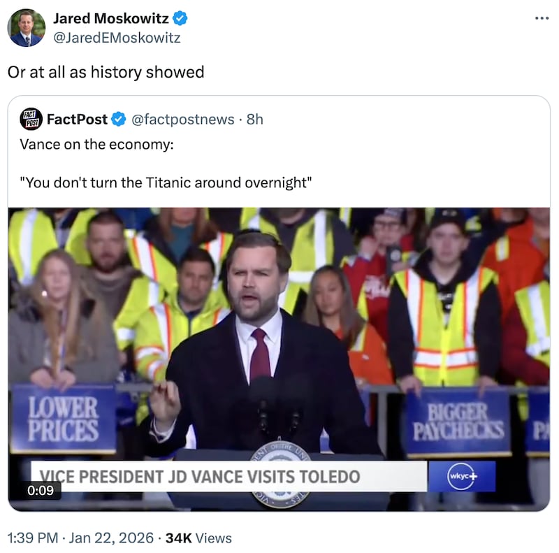 Jared Moskowitz on X