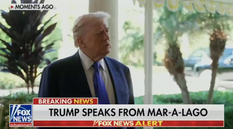 Donald Trump talks Texas at Mar-a-Lago