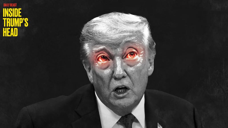 Donald Trump looking fearful