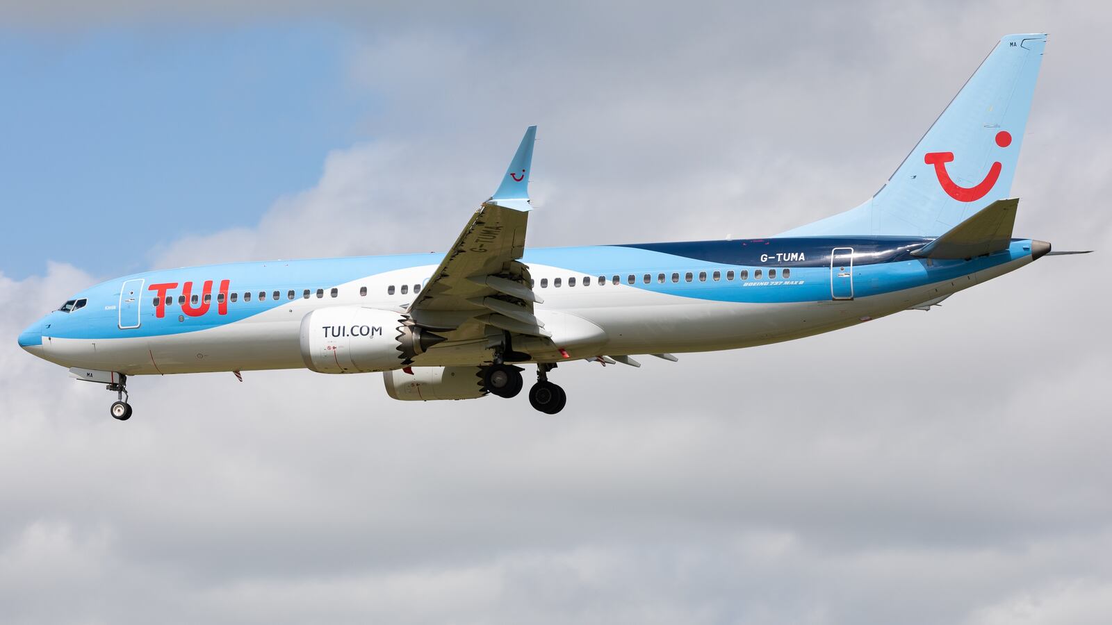 A TUI Airways Boeing 737 at Newcastle International Airport on Saturday 24 June 2023. (Photo by Robert Smith/MI News/NurPhoto via Getty Images)