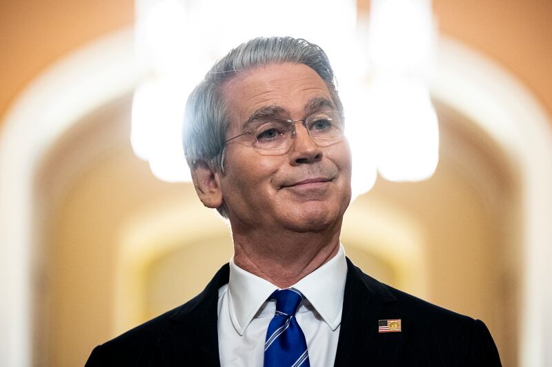 Treasury Secretary Scott Bessent in the U.S. Capitol.