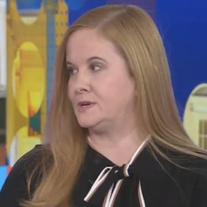 Epstein survivor Liz Stein speaking to MS NOW.