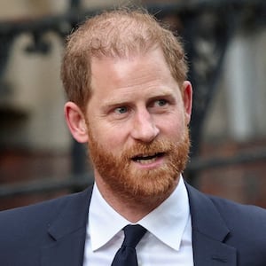 Britain's Prince Harry leaves the High Court on the day of the first week of a nine-week trial lawsuit against Associated Newspapers, publisher of the Daily Mail