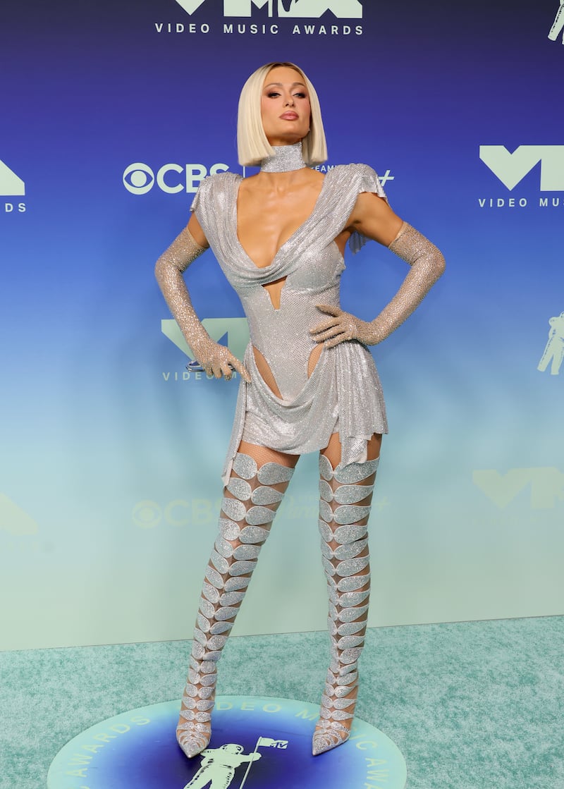 Hilton attends the 2026 MTV Video Music Awards at Peacock Theater on September 27, 2026 in Los Angeles, California.