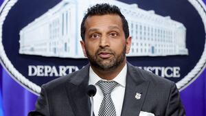 Democrats have called on FBI Director Kash Patel, pictured April 21, to take an alcohol assessment as they launch a probe into his drinking after an explosive report.
