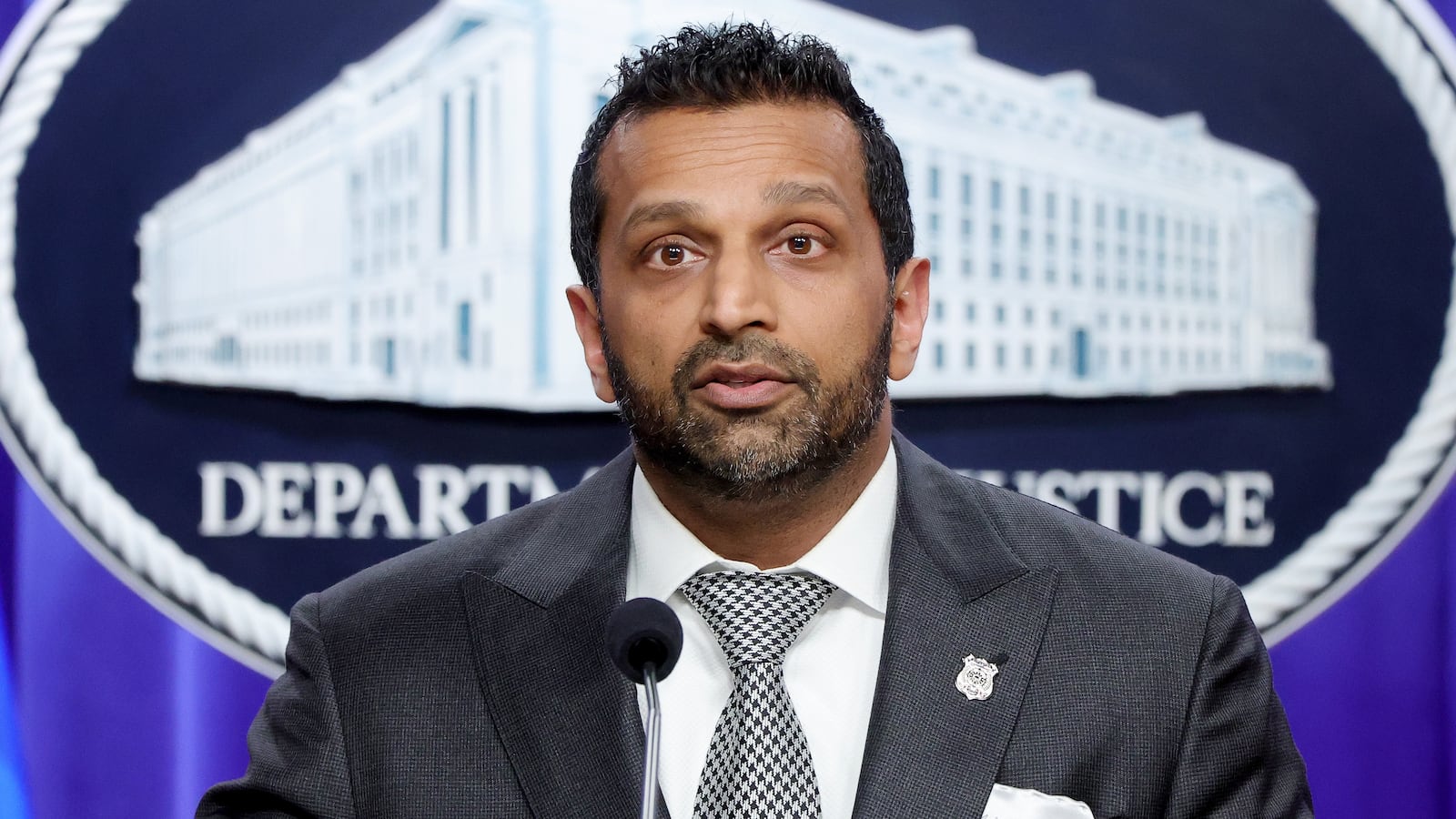 Democrats have called on FBI Director Kash Patel, pictured April 21, to take an alcohol assessment as they launch a probe into his drinking after an explosive report.