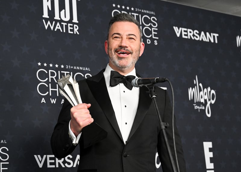 Jimmy Kimmel wins the Critics Choice Award for Best Talk Show
