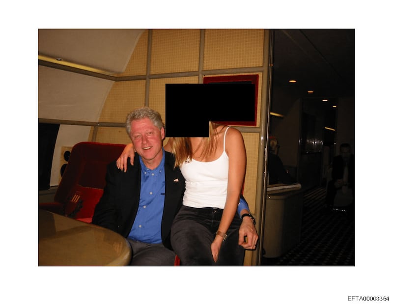 Bill Clinton in image from the Epstein Files released December 19, 2025.
