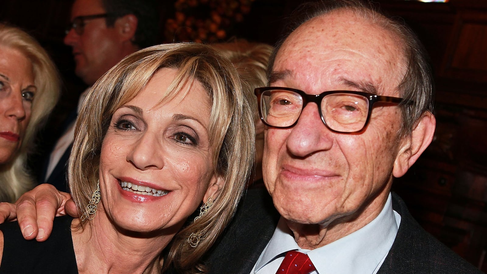 Andrea Mitchell and Alan Greenspan