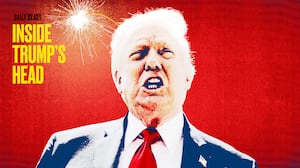 Donald Trump with a lit fuse.