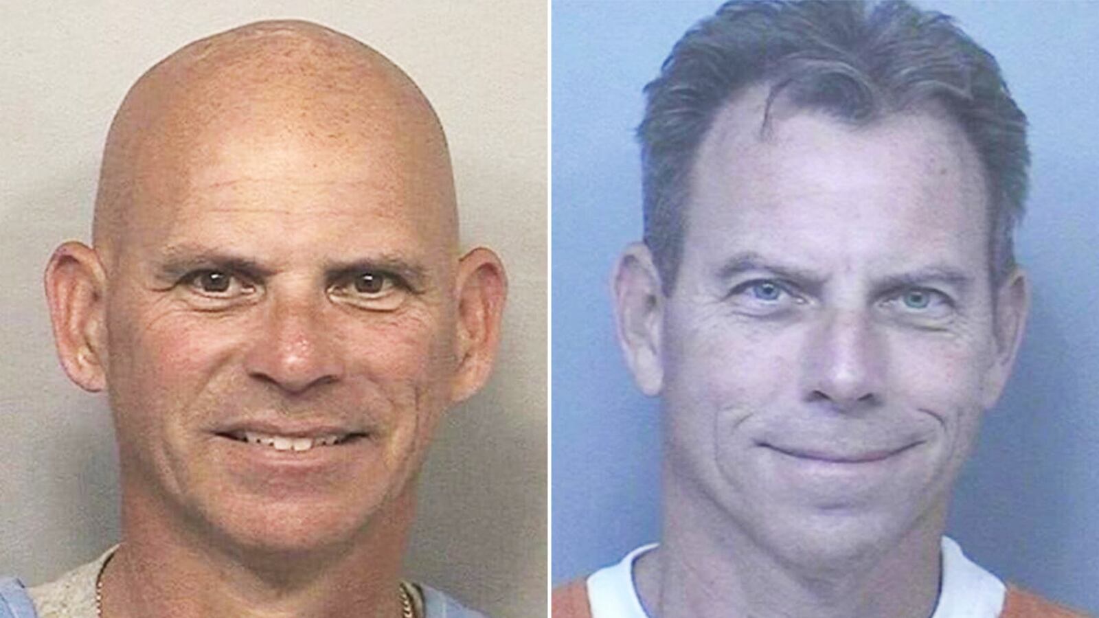 Lyle (left) and Erik Menendez (right) in their most recent mugshots.