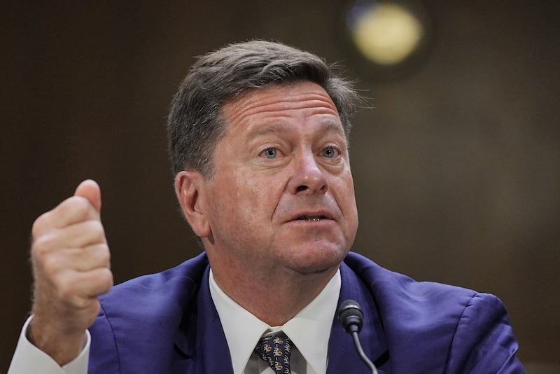 Jay Clayton, U.S. Attorney for the Southern District of New York, eventually turned away from Ossoff silently after repeatedly refusing to directly answer his question about the 2020 election during his confirmation hearing to be DNI on July 15.