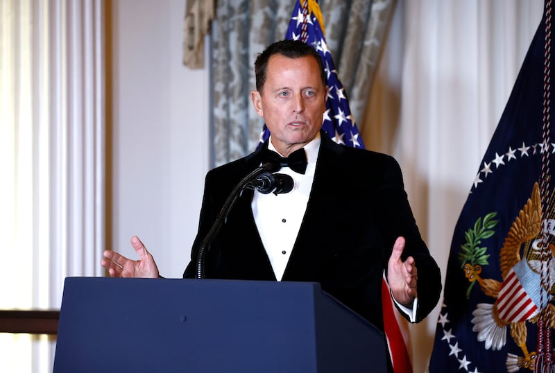 Former Kennedy Center Director Richard Grenell speaking at the 48th Kennedy Center Honors Medallion Reception at the U.S. Department of State on December 06, 2025 in Washington, DC.